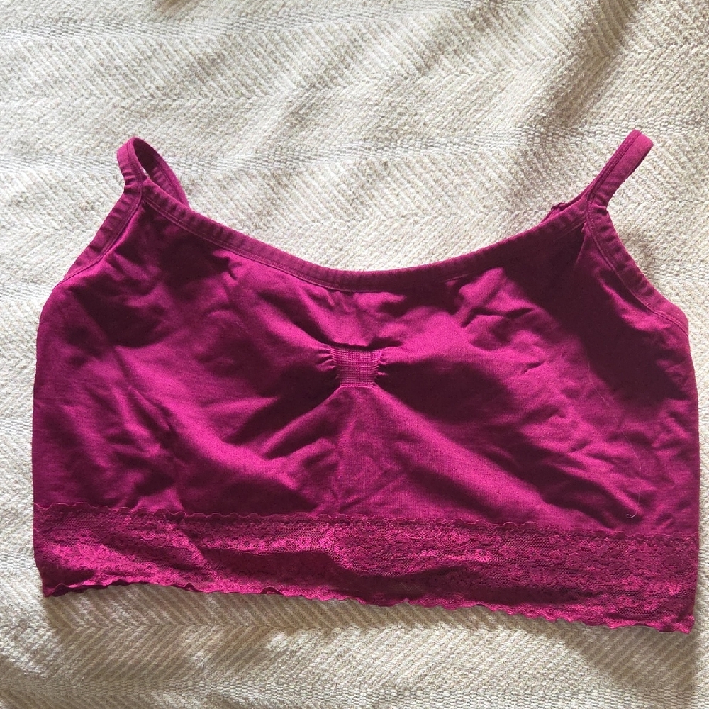 Torrid Size 2 Active Wine Colored Bra